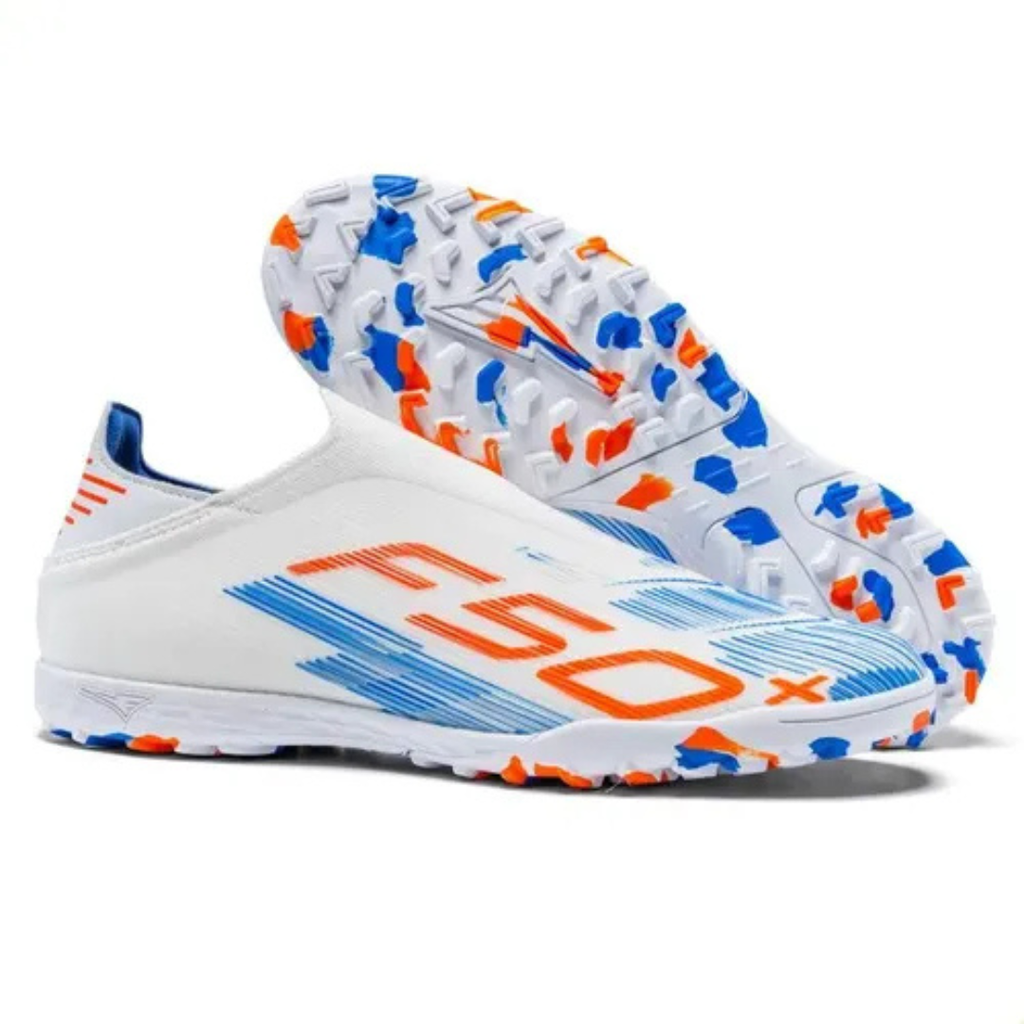 F50 League Laceless Turf Soccer Shoes - White