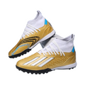 High Ankle Cleats Training Sport Football Sneakers -Gold TMH OUTLET
