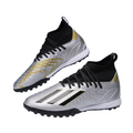 High Ankle Cleats Training Sport Football Sneakers- Silver TMH OUTLET