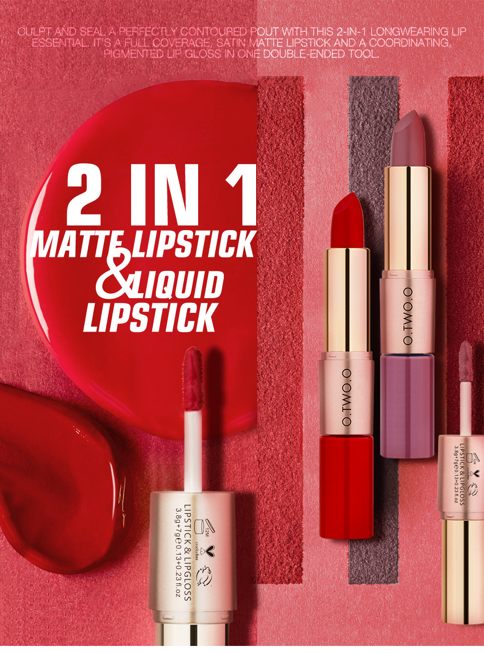 2 in 1 Matte Lipstick & Liquid Lipstick