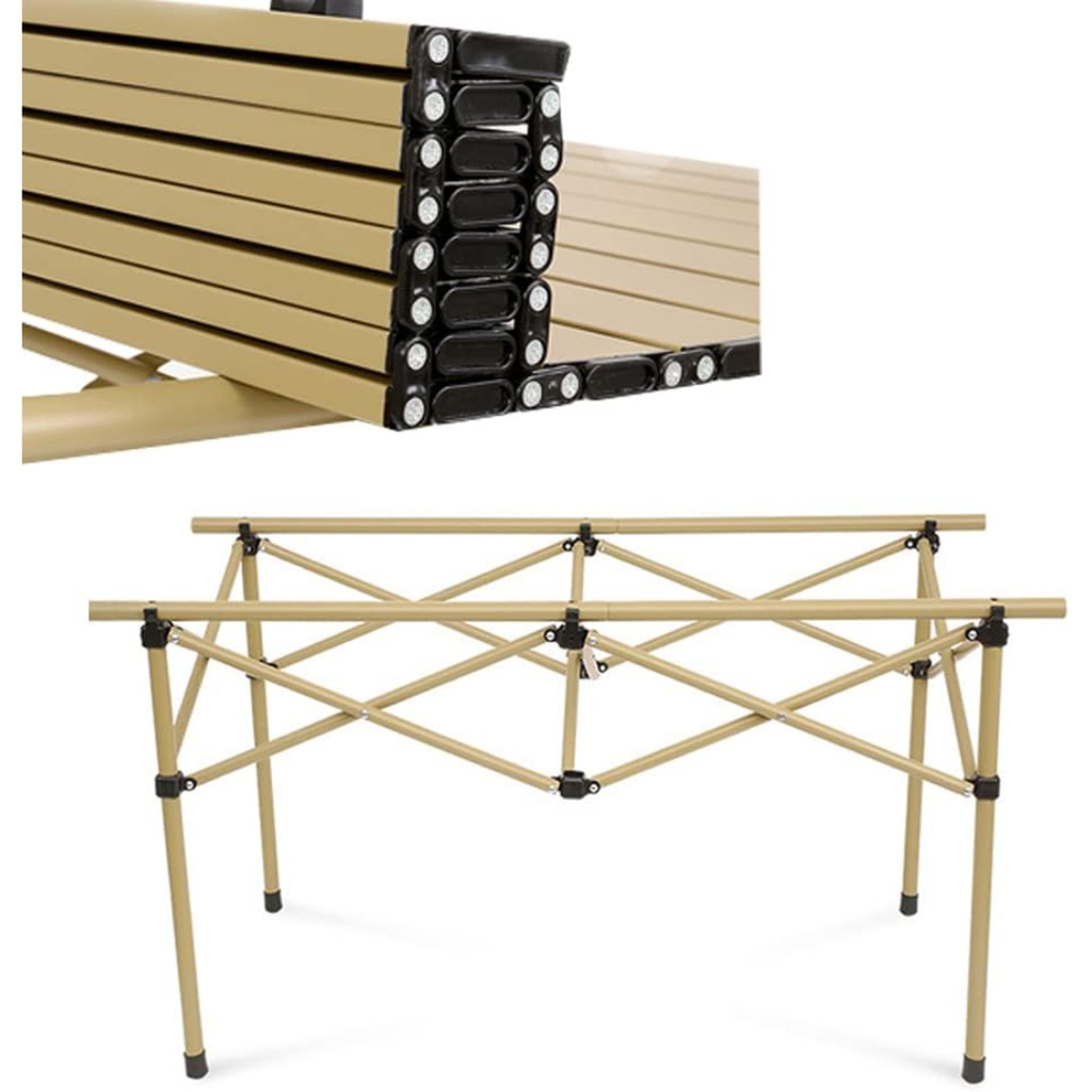 5 Pieces-One Aluminum Folding Table And Four Chairs for Outdoor and Camping. For Kids TMH OUTLET