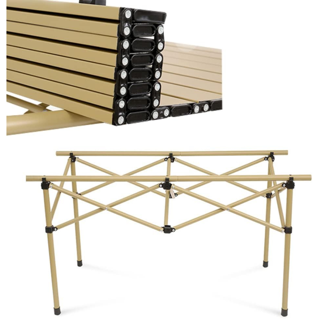 5 Pieces-One Aluminum Folding Table And Four Chairs for Outdoor and Camping. For Kids TMH OUTLET