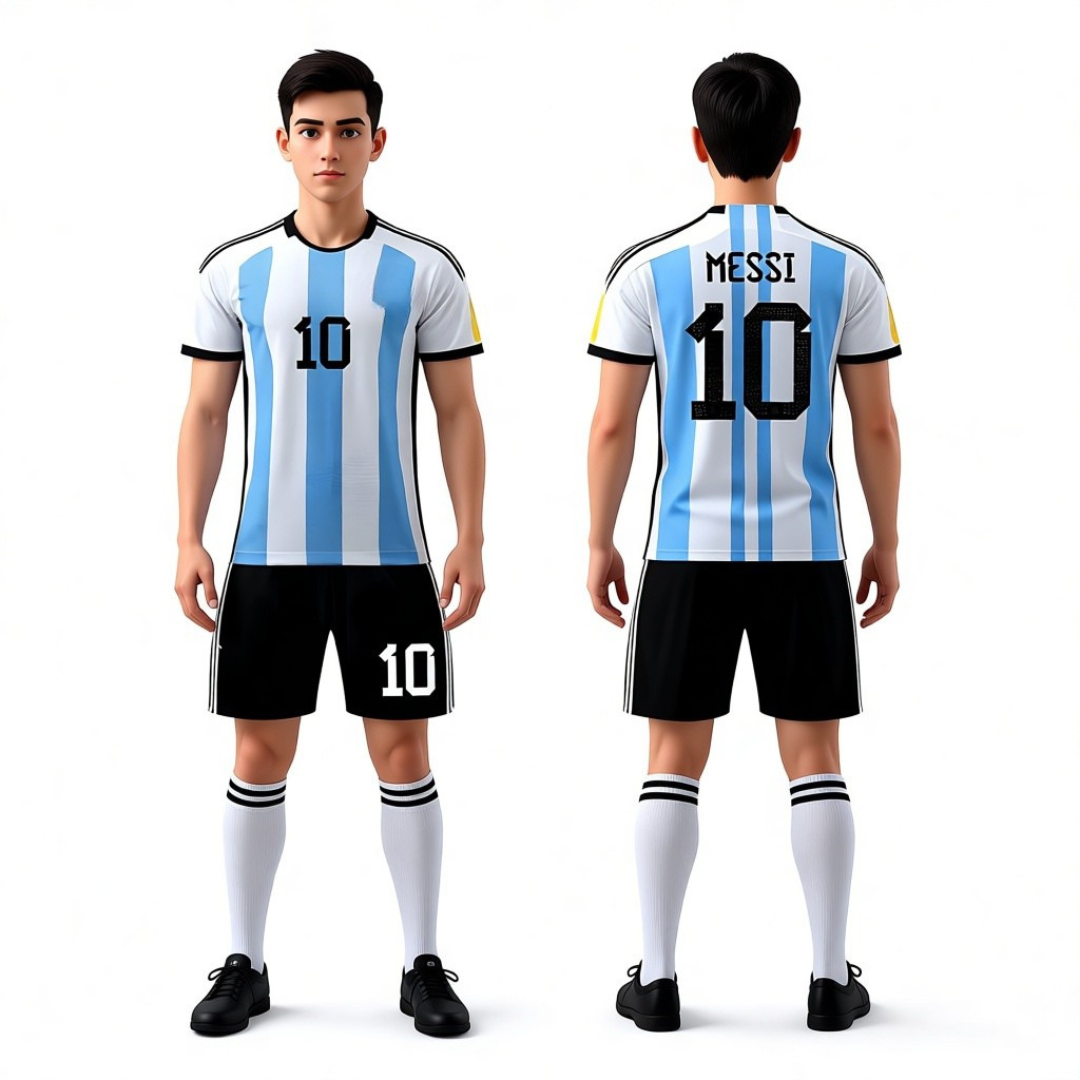 Messi 3 Stars WC 2022