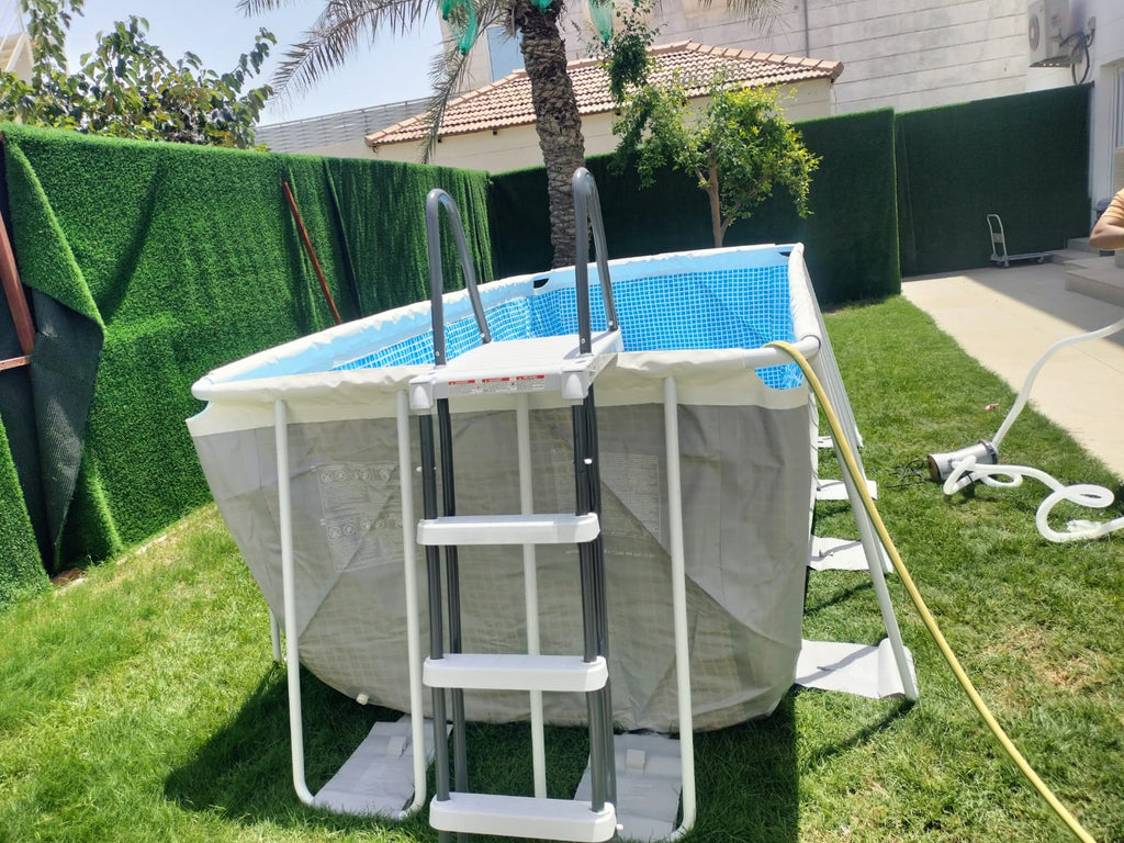 Intex Prism Frame Premium Pool 4.9m x 2.44m x 1.07 m + Installation