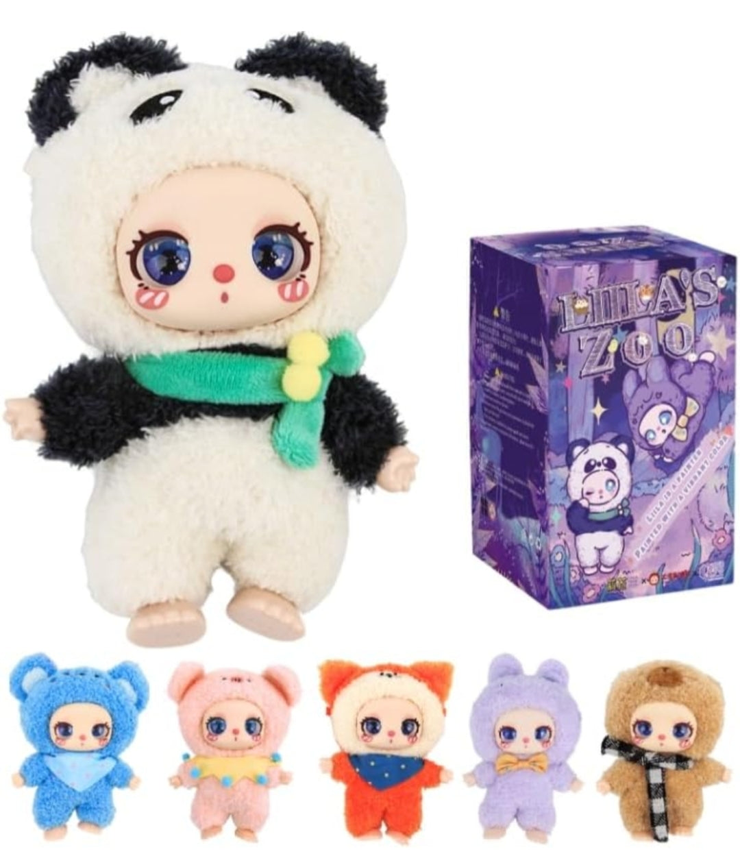 Liila?€?s Zoo Series Blind Box, Adorable Plush Collectible Toys, 6.3IN Hangable Doll with Unique Designs Birthday Gifts, 6PCS Box. TMH OUTLET