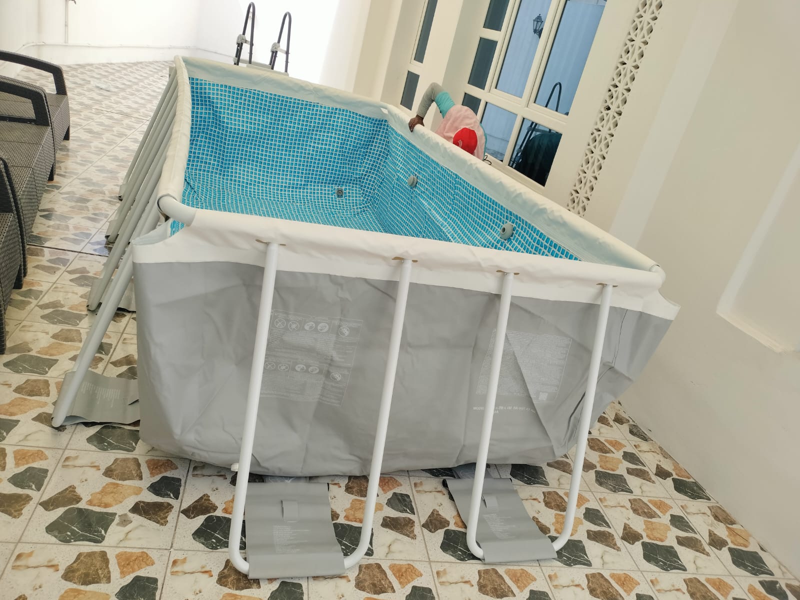 Intex Prism Frame Premium Pool 4.9m x 2.44m x 1.07 m + Installation