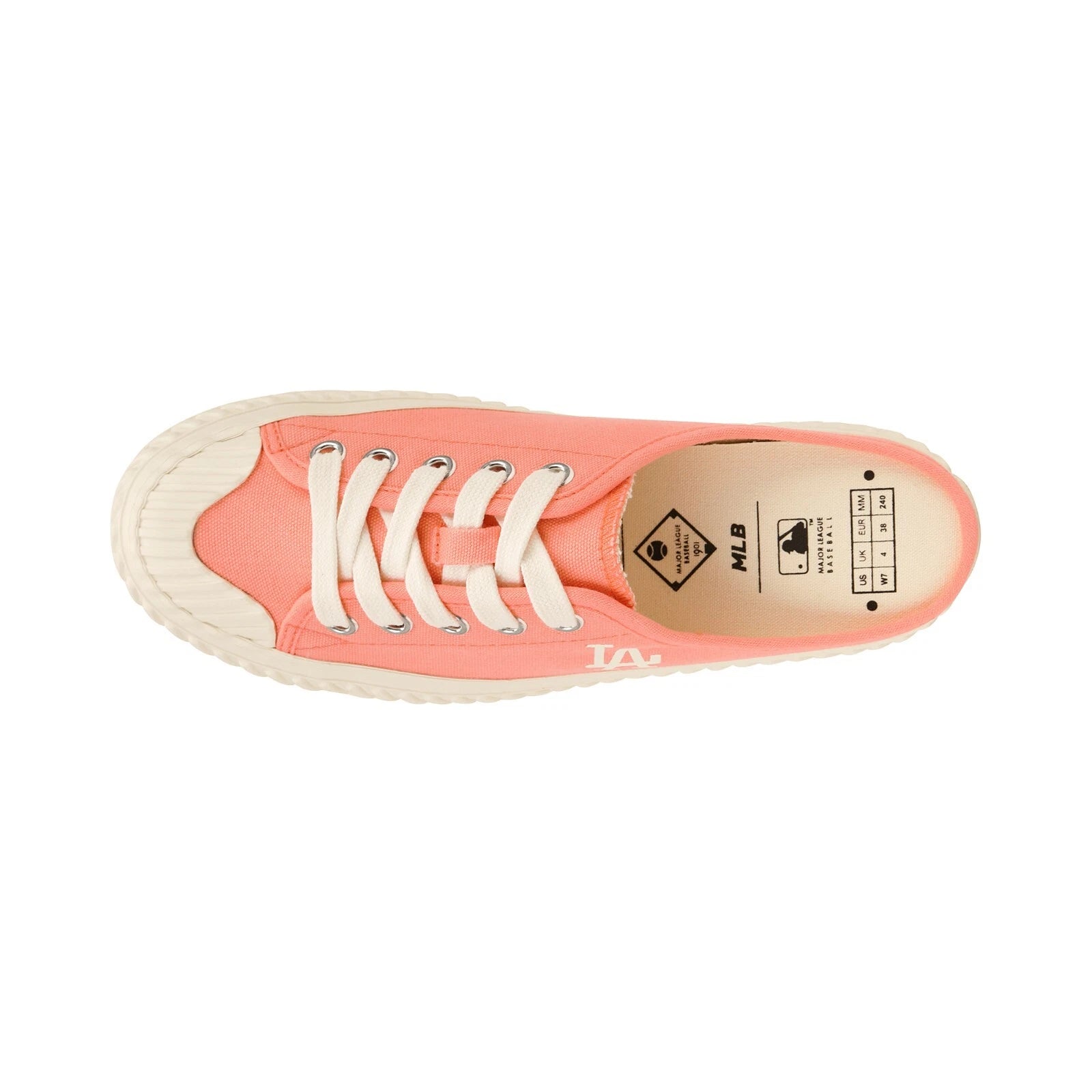 MLB Playball Origins Mule LA Dodgers Shoes Baseball LA Sneakers Peach (one size available !) TMH OUTLET